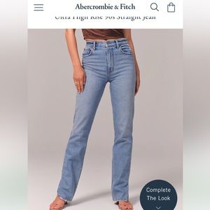 Abercrombie Ultra High Rise 90’s Straight - Size 25R